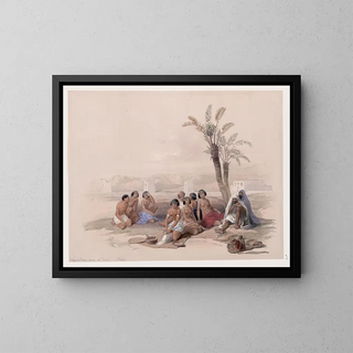 David Roberts - Abyssinian slaves resting at Korti Nubia.webp