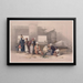 Eingang des Amun-Tempels in Theben - David Roberts — gerahmtes Bild an der Wand