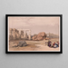 Fragment des großen Kolosse im Memnonium, Theben - David Roberts — gerahmtes Bild an der Wand