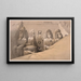 Elevationsansicht des großen Tempels von Abu Simbel, Nubien, Frontispiz Band 2 - David Roberts — gerahmtes Bild an der Wand