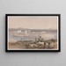 Allgemeine Ansicht der Insel Philé Nubien 18. November 1838 - David Roberts — gerahmtes Bild an der Wand