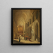Aller à la messe - David Roberts — gerahmtes Bild an der Wand