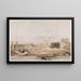 Großes Gemälde der Annäherung an den Tempel von Philae, Nubien - David Roberts — gerahmtes Bild an der Wand