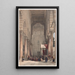 Innenansicht der Metwalys-Moschee - David Roberts — gerahmtes Bild an der Wand