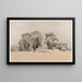 Kom Ombo 21. November 1838 - David Roberts — gerahmtes Bild an der Wand