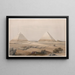 Pyramiden von Gizeh - David Roberts — gerahmtes Bild an der Wand