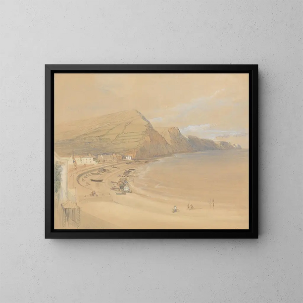 Sidmouth - David Roberts — gerahmtes Bild an der Wand