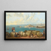 Sidon, das die Kette des Libanon betrachtet - David Roberts — gerahmtes Bild an der Wand