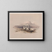 Tempel der Isis auf dem Dach des großen Tempels von Dendara - David Roberts — gerahmtes Bild an der Wand