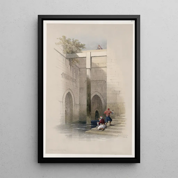 Reproduktion des Gemäldes Le Nilomètre Île de Rhoda - David Roberts