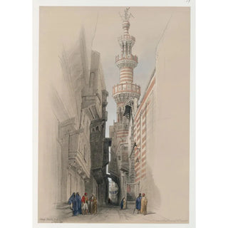 David Roberts - The minaret of the Mosque El Rhamree.webp