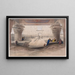 Ansicht vom Tempelportal von Edfu, Oberägypten - David Roberts — gerahmtes Bild an der Wand