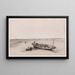 Blick auf den Nil in Richtung der Pyramiden von Dahchour, Dahchour und Saqqara - David Roberts — gerahmtes Bild an der Wand