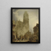 Fassade westseite der Kathedrale Notre-Dame von Rouen - David Roberts — gerahmtes Bild an der Wand