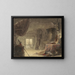 Atelier eingerichtet auf einem Dachboden - David Roberts — gerahmtes Bild an der Wand