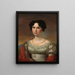 Portrait einer jungen Frau - David Sulzer — gerahmtes Bild an der Wand