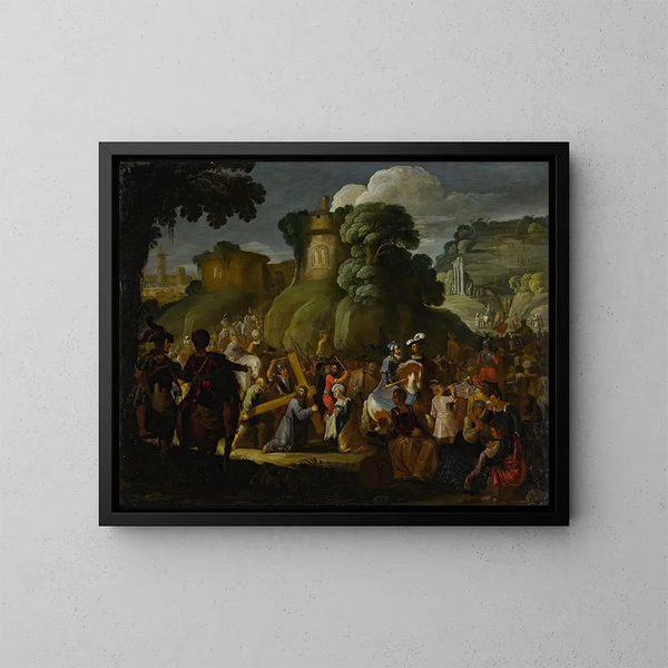 Christ auf dem Weg zum Kalvarienberg - David Teniers der Ältere — gerahmtes Bild an der Wand