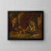 Daniel in der Löwengrube - David Teniers der Jüngere — gerahmtes Bild an der Wand