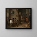 Backgammon-Spiel - David Teniers der Jüngere — gerahmtes Bild an der Wand