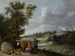 Landschaft mit der Milchfrau und dem Hirten - David Teniers der Jüngere — Ansicht des Kunstwerks