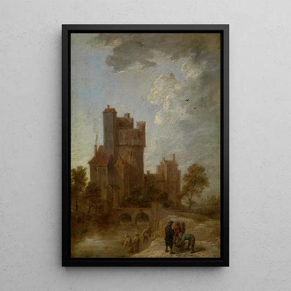 Morgen - David Teniers der Jüngere — gerahmtes Bild an der Wand
