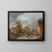Des soldats pillant un village - David Teniers le Jeune — gerahmtes Bild an der Wand