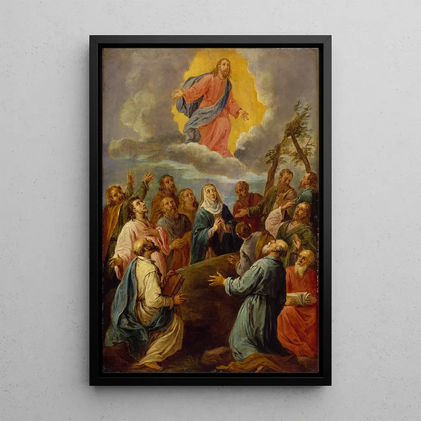 L'Ascension nach Leandro Bassano - David Teniers der Jüngere — gerahmtes Bild an der Wand