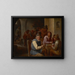 Le Pub de Campagne - David Teniers der Jüngere — gerahmtes Bild an der Wand