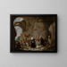 Die Versuchung des heiligen Antonius der Große - David Teniers der Jüngere — gerahmtes Bild an der Wand