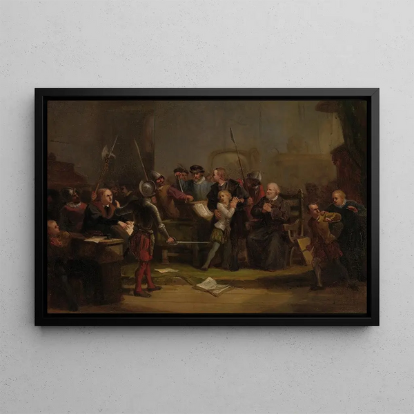 David Van Der Kellen III - Filips Willem wordt uit de hogeschool te Leuven ontvoerd Anno 1568.webp