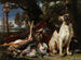 Trophäen der Hundejagden und eine Eule - David de Coninck — Ansicht des Kunstwerks