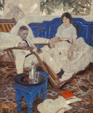 Dean Cornwell - Gad said Heseltine to Peril If the doctor can only keep me going long enough.webp