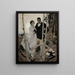 Paar im Mondschein - Dean Cornwell — gerahmtes Bild an der Wand