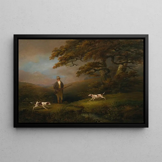 Dean Wolstenholme - Gentleman shooting over two pointers.webp
