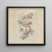 Design de broderie florale pour la manufacture de soie de Lyon - Jean — gerahmtes Bild an der Wand