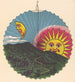 Reproduktion des Gemäldes Design de lanterne soleil levant - Anonyme