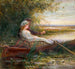 Zwei Figuren in einem Boot - Charles James Lewis — Ansicht des Kunstwerks