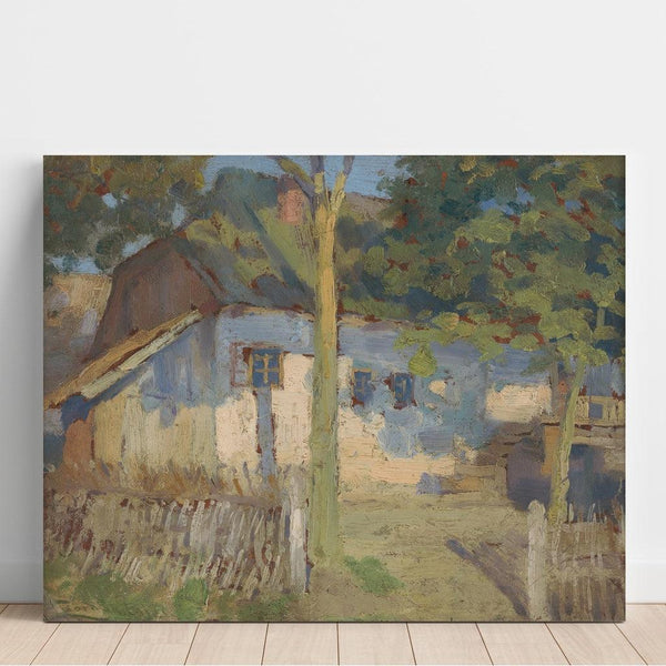 Reproduktion des Gemäldes vor dem Haus - Ľudovít Čordák