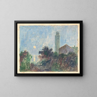 Dezider Czlder - Landscape with a Church.webp