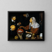 Eine alte Frau, die Eier kocht - Diego Velázquez — gerahmtes Bild an der Wand