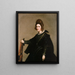 Portrait einer Dame - Diego Velázquez — gerahmtes Bild an der Wand