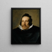 Portrait eines Mannes - Diego Velázquez — gerahmtes Bild an der Wand