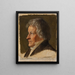 Portrait de Thorvaldsen - Dietrich Wilhelm Lindau — gerahmtes Bild an der Wand