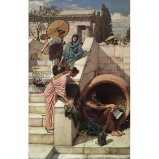Diogenes - John William Waterhouse | Reproduction Tableau Décoration murale affiche copie