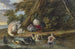 Zwei Enten mit ihren Jungen am Wasserufer - Dirck Dalens III — Ansicht des Kunstwerks