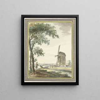 Dirk Kuipers - Landschap met molen.webp