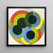 Scheiben - Robert Delaunay — gerahmtes Bild an der Wand