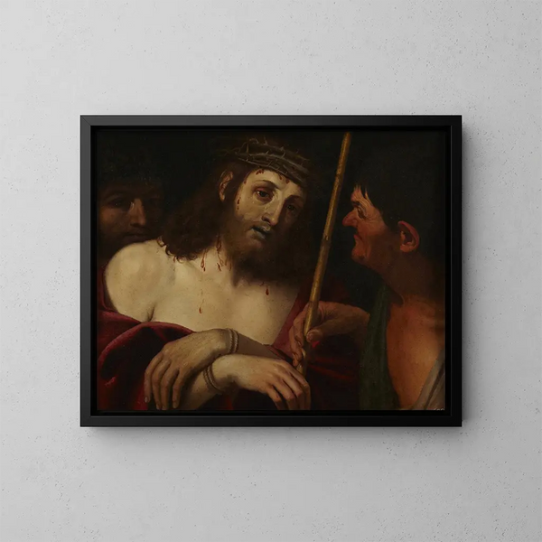 La moquerie du Christ - Domenichino — gerahmtes Bild an der Wand