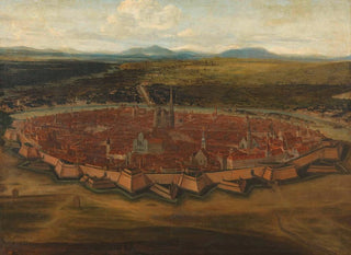 Domenico Cetto - Ansicht der Stadt Wien von der Josefstadt aus.webp