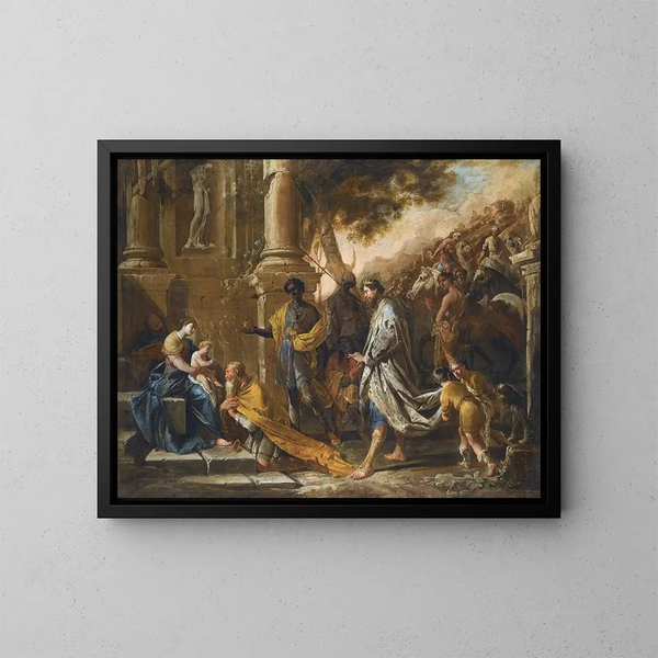 Anbetung der Heiligen Drei Könige - Domenico Gargiulo — gerahmtes Bild an der Wand